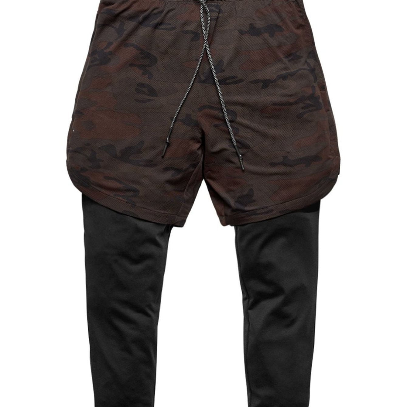 2-in-1 Compression Workout Shorts with Pocket
