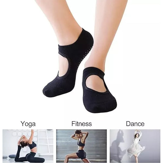 5 pares de calcetines de yoga antideslizantes para mujer