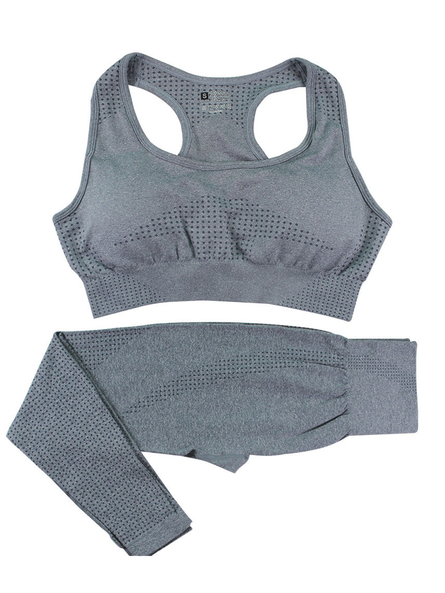 Conjunto de 2 piezas de yoga para mujer, ajustado y adelgazante