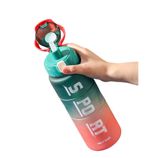 1,300 ml sports water bottle with an incredible spill-proof design