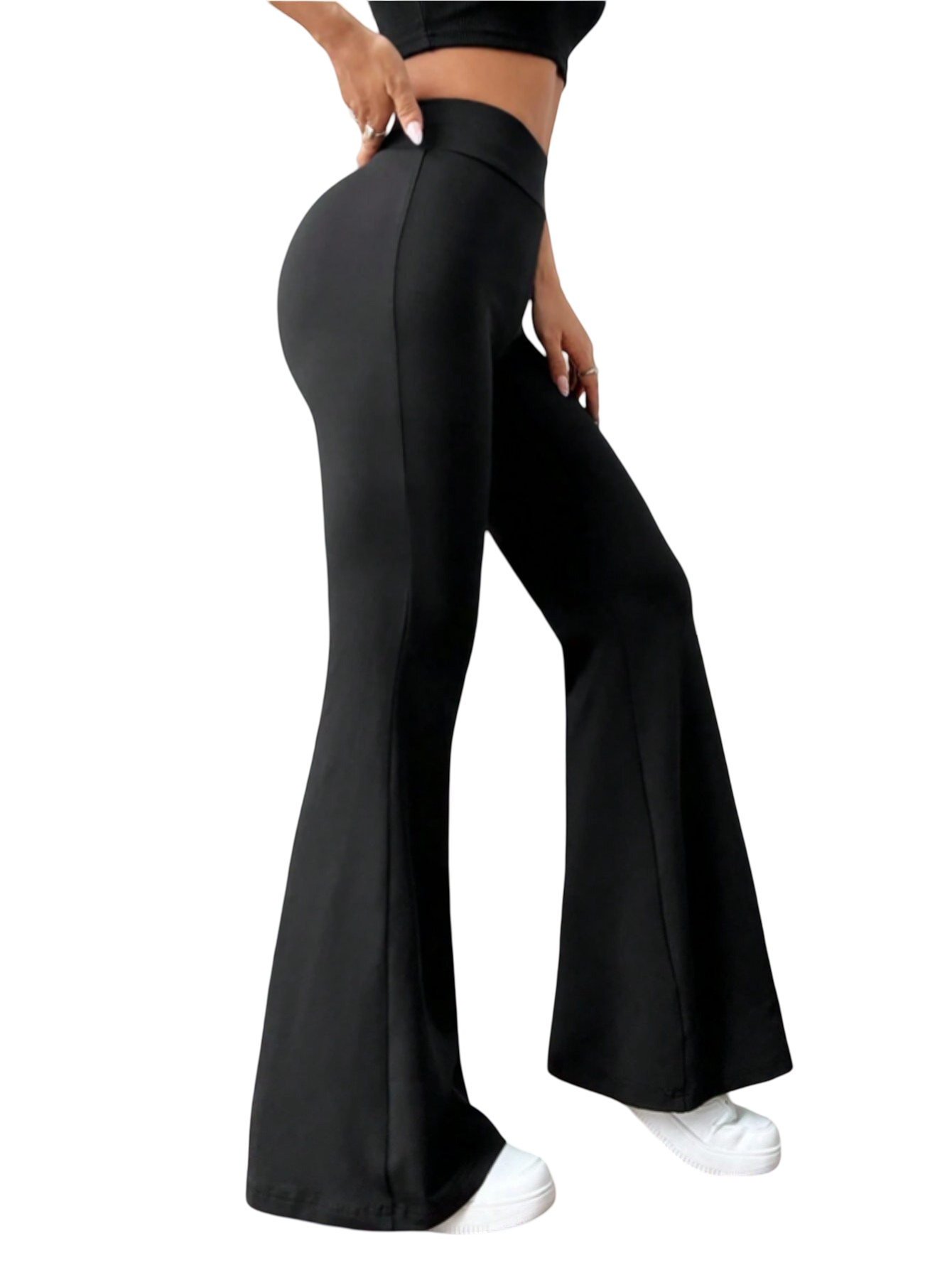 Women's fitted and flared sweatpants