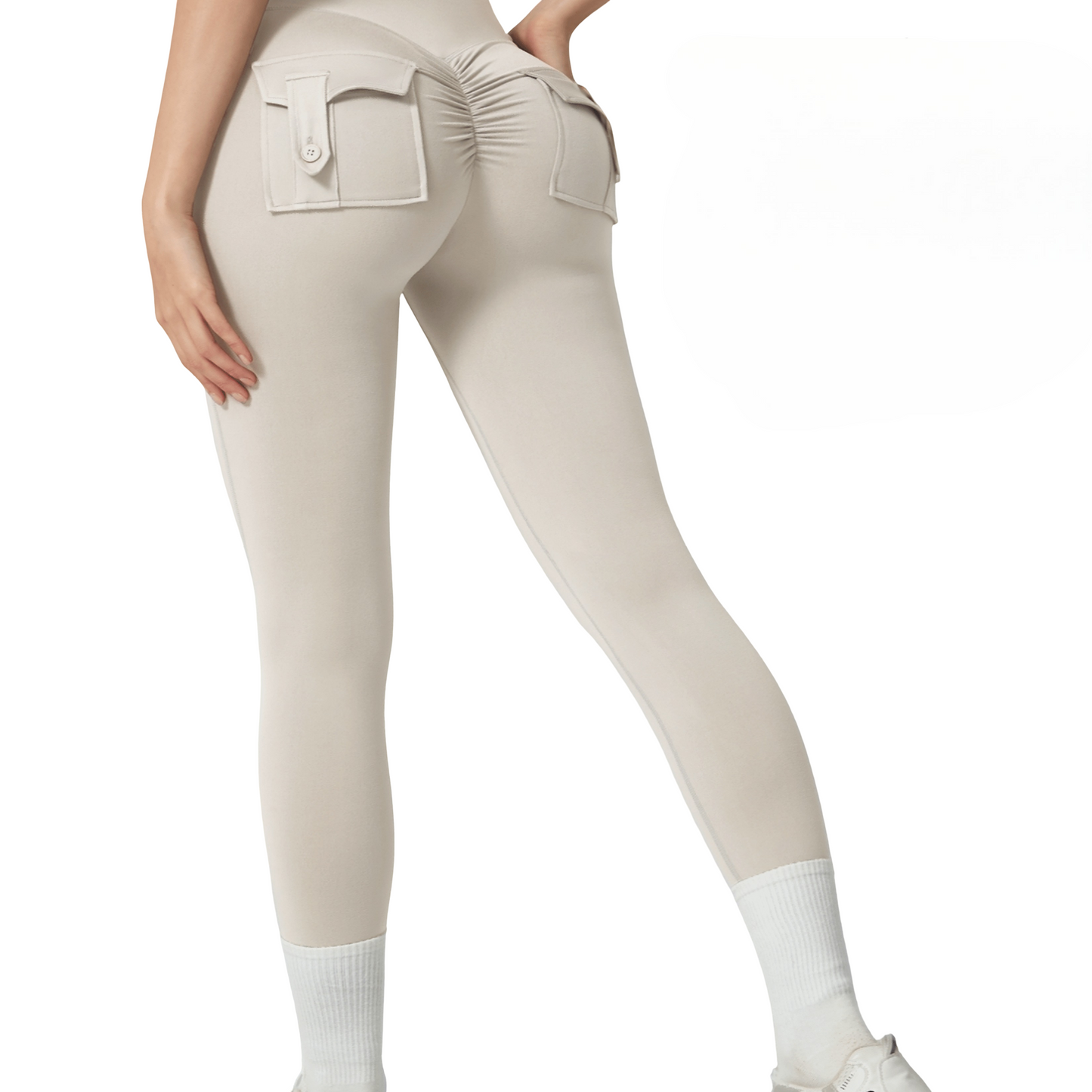 High waist leggings with elegant design