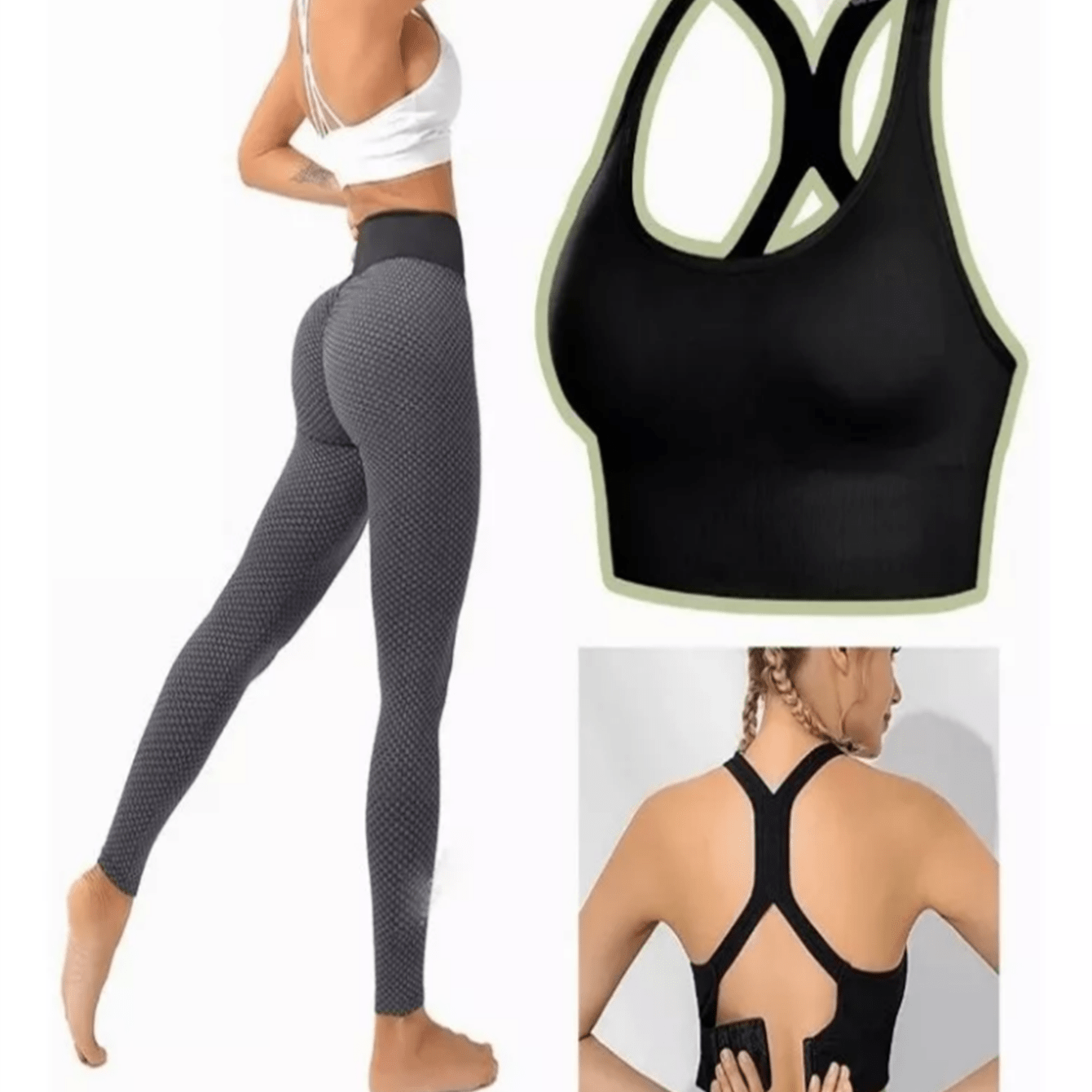 Sport Leggings + Sports Top Bra