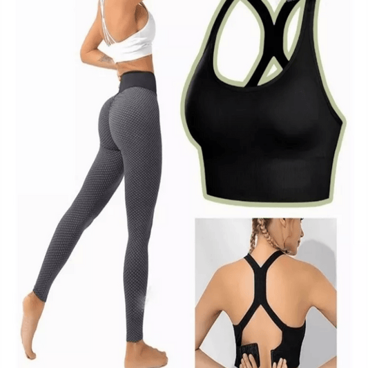 Sport Leggings + Sports Top Bra