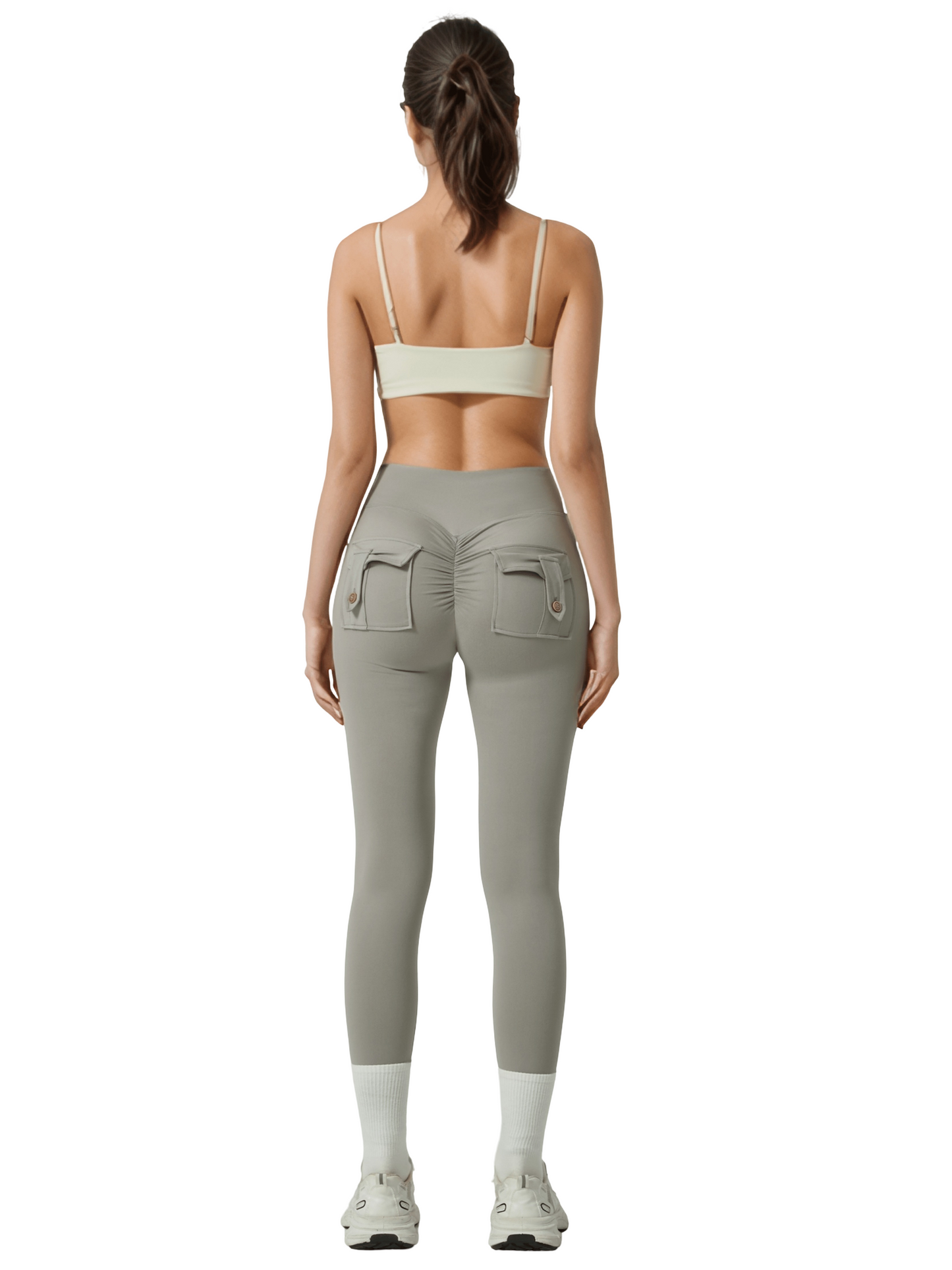 High waist leggings with elegant design