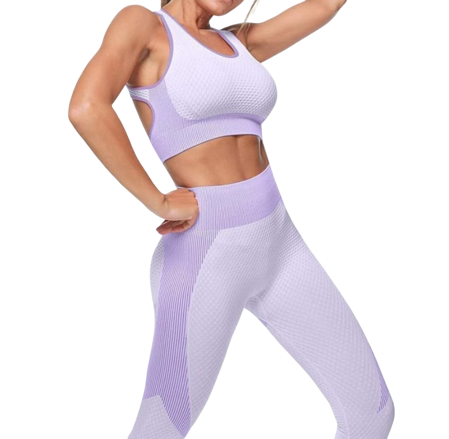 3-piece sports set for women, (Leggings, Sports bra and Sweatshirt)