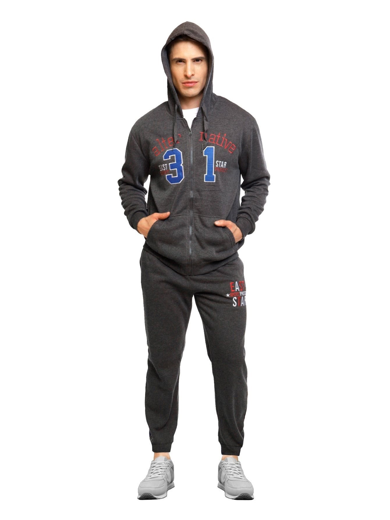 Conjunto de sudadera y pantalón deportivo de moda para hombre