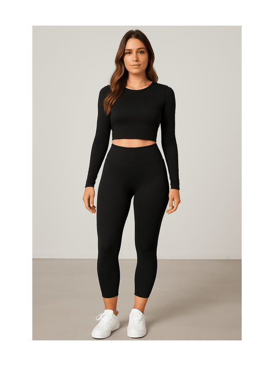 Pack de 3 leggings básicos de cintura alta para mujer