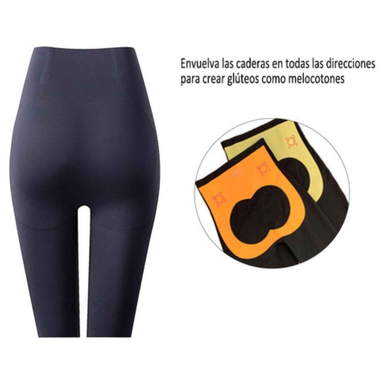 Colombian-style high-waisted sports leggings